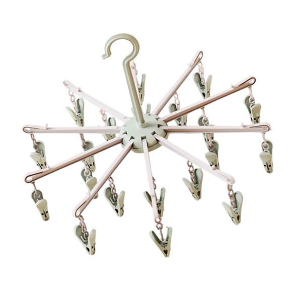 20Pcs Plastic Sock Clips Holder Multi Functional Laundry Drying Rack Space Saving Foldable Design for Home Use