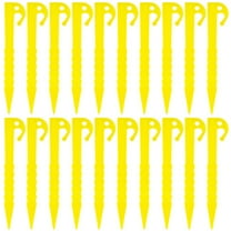 20Pcs Plastics Tent Stakes Heavy Duty Tent Pegs 5.7inch Tent Pegs Spike
