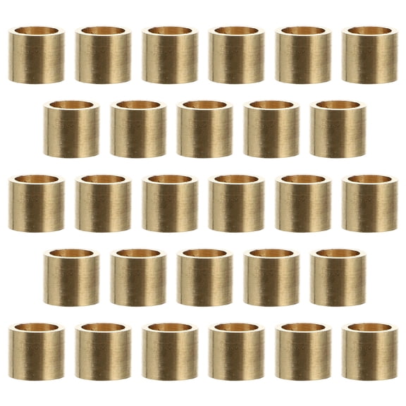 YOSADIER 20Pcs Copper Pool Cue Ferrules Durable Replacement Parts for Professional Billiard Sticks