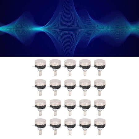 20Pcs Potentiometer Carbon Film Single Turn Accessory Set Kit for Motor Speed Control - RV24YN 20S[B501 500K]