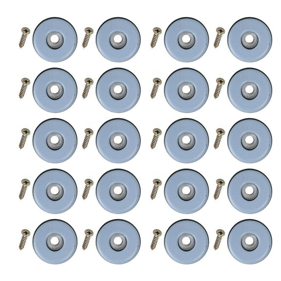 20Pcs Practical Screw On Plastic Furniture Movers Chair Leg Sliders Reusable Floor Protectors for Wood Silents Glides