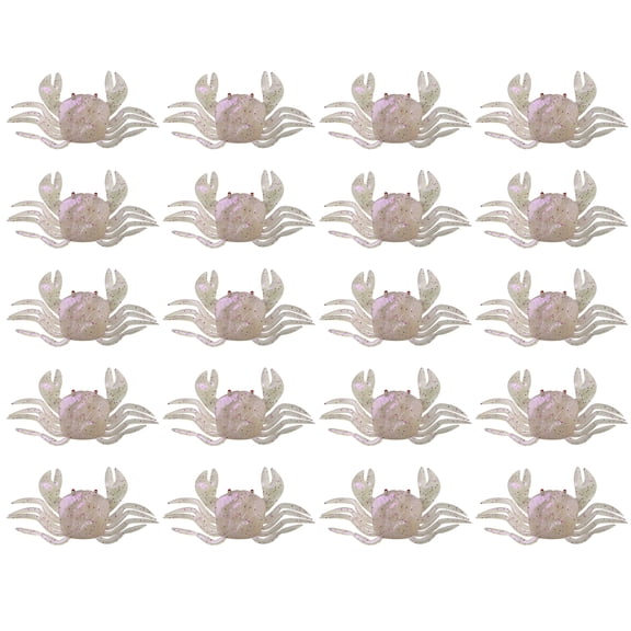 20Pcs Professional Crabs Imitations Fishing Lures Designs For Long Casting Distance & Great Fish Attracting Performances