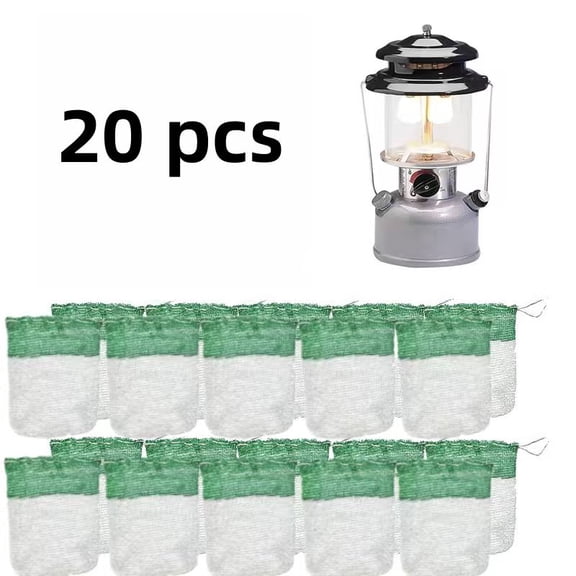 20Pcs Propane Lantern Mantles for Gas Lantern Propane Light for Outdoor Camping Lantern Natural