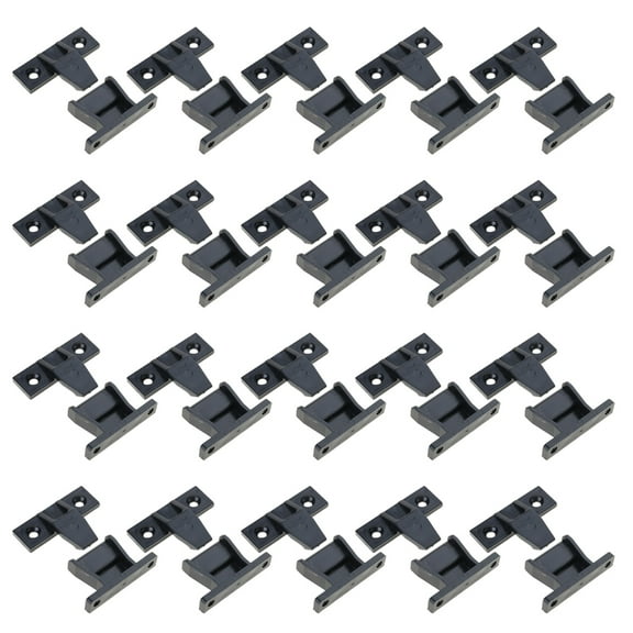 20Pcs Push in Plinth Panel Furniture Connectors for Cabinets Wardrobe Bed Table
