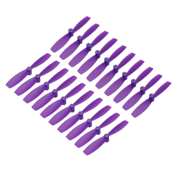 20Pcs RC Propellers 2 Inch CW CCW 2-Vane Main Rotors RC Aircraft Quadcopter Coreless Motor, Purple