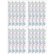 20Pcs Rainbow Window Cling Stickers Flower Lace Border Pattern Anti Collision Glass Window Static Decals Suncatcher to Save Birds from Collisions