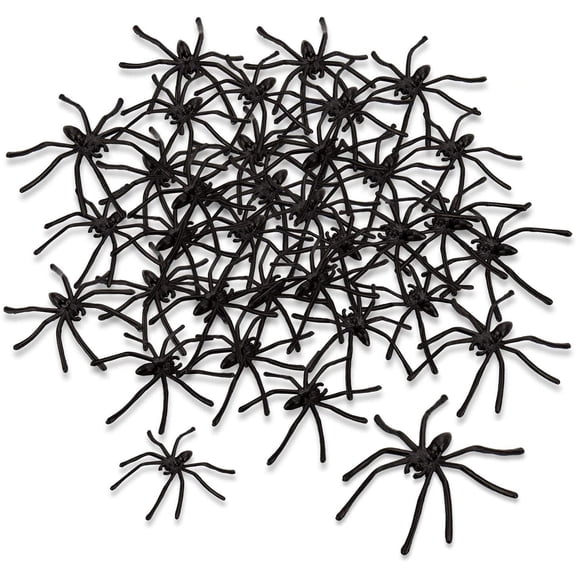 20Pcs Realistic Fake Spiders, Lifelike Plastic Spiders, Action Model for Halloween Prank Props Party Decorations Supplies