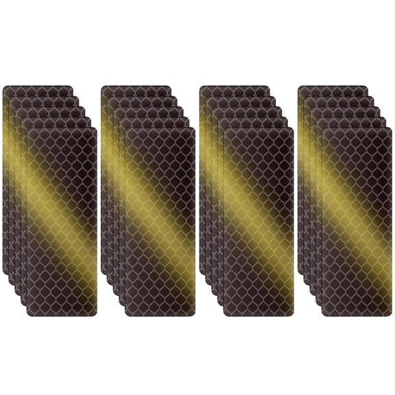 20Pcs Reflective Stickers, Warning Reflective Stickers High Visibility Reflector Tape Waterproof Strips Safety Tape for Cars Bikes Helmets Mailboxes 1.2 x 3.15 Inch Black