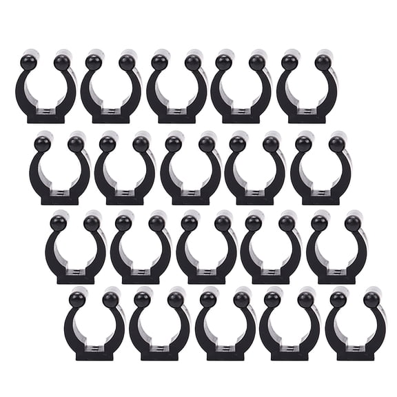 20Pcs Regular Fishing Rod Storage Clips Fishing Rod Holder Clips Snookers Cue Locating Clips for Pool Cues Rack Storage