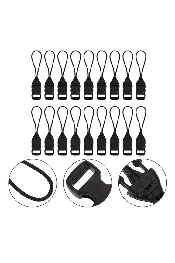 20-Pack Release Buckles for Straps, Easy to Use Replacement Belt Clips for Outdoor Gear and Accessories