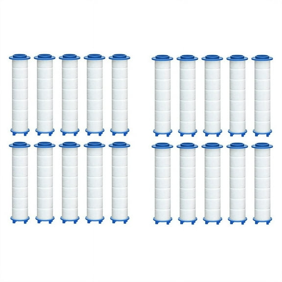 20Pcs Replacement Shower Filter for Hard Water - High Output To Remove Chlorine and Fluoride