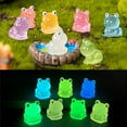 thumbnail image 1 of 20Pcs Resin Mini Frogs Cute Glow in The Dark Frog Miniature Figurines Animals Model Fairy Garden Miniature Moss Landscape DIY Crafts Ornament Accessories for Home Décor, 1 of 9