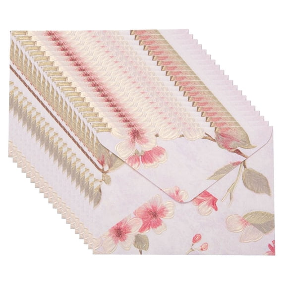 20Pcs Retro Floral Envelopes Folding Paper Envelope For Wedding ...