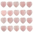 thumbnail image 1 of 20Pcs Rose Quartz Heart Valentine Healing Crystals Stones Love Shaped Polished Crystal Natural Cute Pocket Thumb Reiki Balancing Meditation Tiny Hearts, Valentine's Day Gifts for Women Girls, 1 of 6