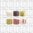 thumbnail image 1 of 20Pcs Round Refillable Plastic Jars with Lids,4oz Clear Cosmetic Container Jars,Wide-mouth Storage Containers,Plastic Slime Jars for Dry Food Seasoning Honey Cosmetics Lotions Butters Slime Storage, 1 of 5