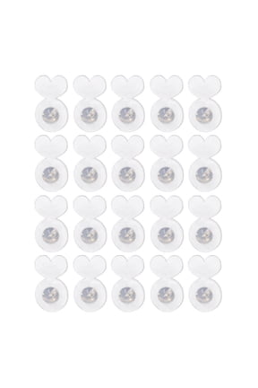 20Pcs Rubber Earring Backs for Ears, Magic Earrings Back for Heavy Earring, Earrin-g Lifters Heavy Earrings Support Backs, Acrylic Plastic Earrin-g Back Secure Replacements