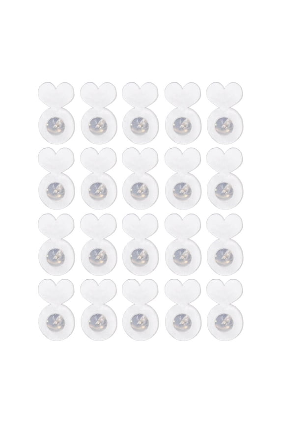 20Pcs Rubber Earring Backs for Ears, Magic Earrings Back for Heavy Earring, Earrin-g Lifters Heavy Earrings Support Backs, Acrylic Plastic Earrin-g Back Secure Replacements