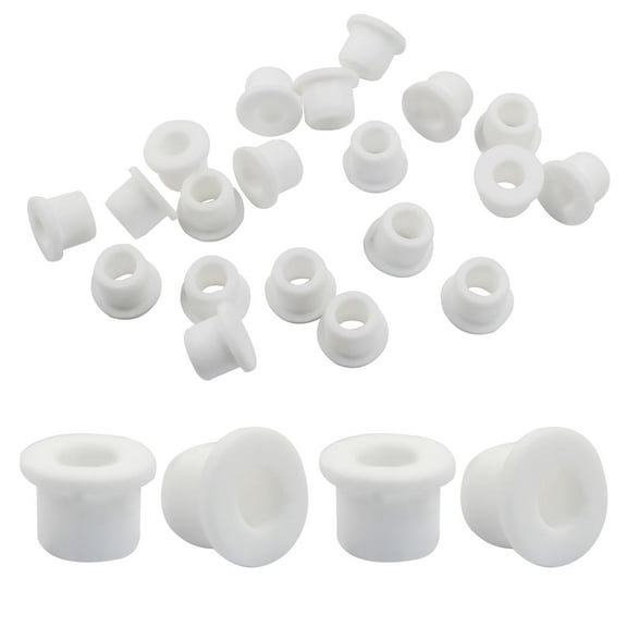 20Pcs Rubber Grommets 1/2"" Drill Hole, 5/16"" ID Hole Grommet Seal White Hole Plugs for Vinyl Tubing Wiring Hydroponic Irrigation Systems, ZC2405272912