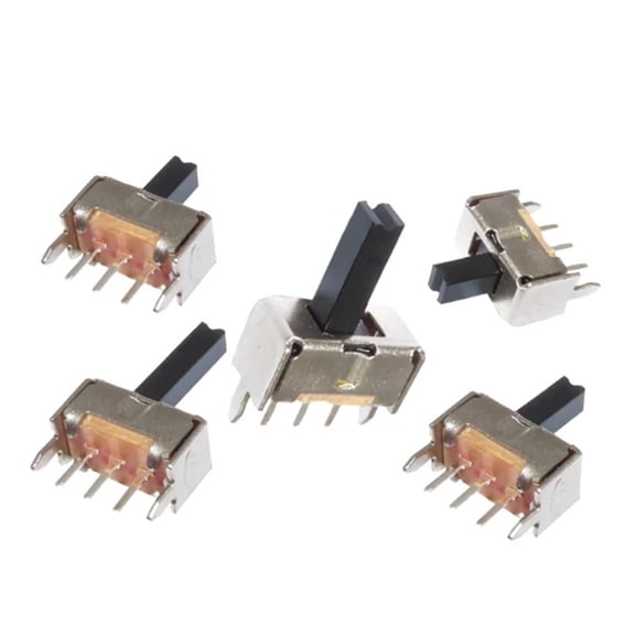 20Pcs  SS12D07 VG4 VG5 mini Slide Switch 3pin 2 Position 1P2T SPDT High quality toggle switch Handle:2MM/3MM/4MM/5MM/6MM/7MM