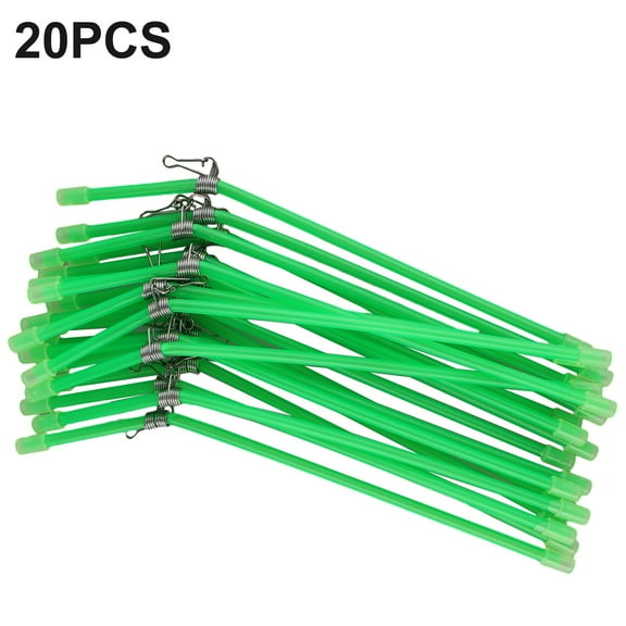 20Pcs Sea Fishing Anti-Tangle Feeder Green Abs Anti-Tangle Poles With Snap Tube Balance Connector Fishing Tools