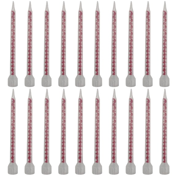 20Pcs Sealant Tile Grout Static Mixing Nozzles Epoxy Resin Adhesives Grouting Mixer Tube Nozzle for Injections Cartridge