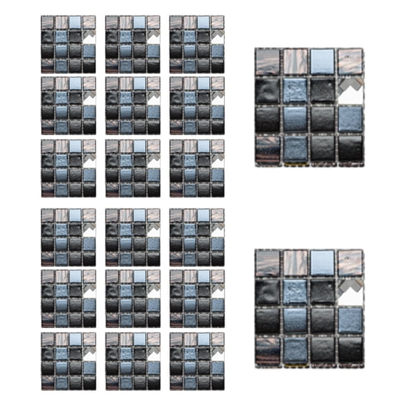 20Pcs Self-Adhesive Mosaic Tile Transfer for Home Decor, Peel and Stick Tile Decal, Water-Proof Backsplash Tile Sticker for Kitchen Bathroom,4x4inch/10x10cmStyle:Style1;