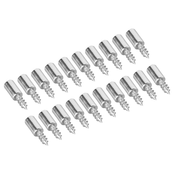 20Pcs Self-Tapping Screws Cabinet Bracket Laminate Support Glass Studs Pegs