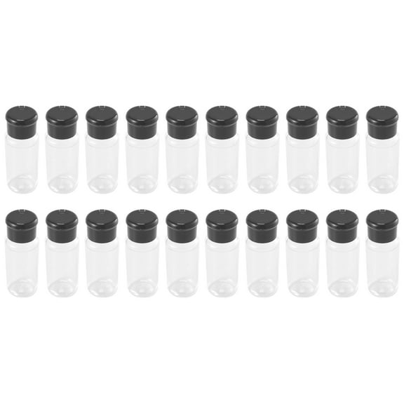 20Pcs/Set 100Ml Spice Salt Pepper Shakers Black Seasoning Jar Can Pepper Bottle Barbecue Condiment Kitchen Gadget Tool