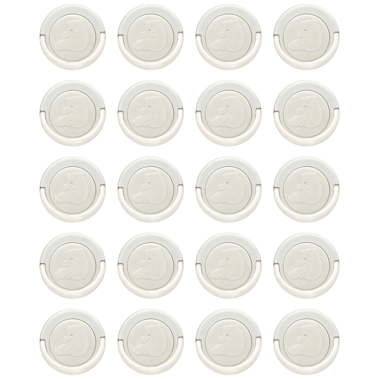 Eu Plug Protector 20Pcs Set European 2 Hole Outlet Protectors Child Proof Socket Cover ...