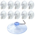 thumbnail image 1 of Cheers US 20Pcs/Set Suction Cup Hooks, Clear Removable Heavy Duty Suction Hooks Strong Window Glass Door Kitchen Bathroom Shower Wall Suction Hangers for Towel Loofah Utensils Wreath, 1 of 7