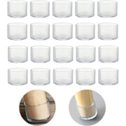 20Pcs Silicone Chair Leg Floor Protectors, Chair Leg Caps, Furniture Foot Protectors, Free Moving Table Leg Covers, Stool Leg caps to Prevent Hardwood Floor Scr