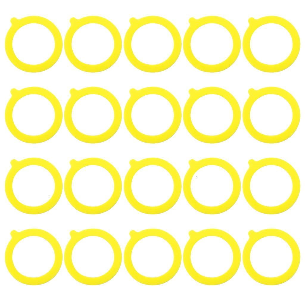20Pcs Silicone Replacement Seal Preserving Jars Sealing Rings Leakproof ...