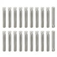 thumbnail image 1 of 20Pcs Silver Tone Durable Support Shelves Fasten Elements 3mm Diameter 6-50mm Length Knurled Head Dowel Pins Flat Chamfered End Wood Bunk Bed Shelf Pegs 3X22MM, 1 of 5