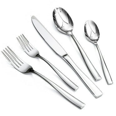 20Pcs Silverware Set Stainless Steel Flatware Set, Service for 4, Dishwasher Safe (Silver)