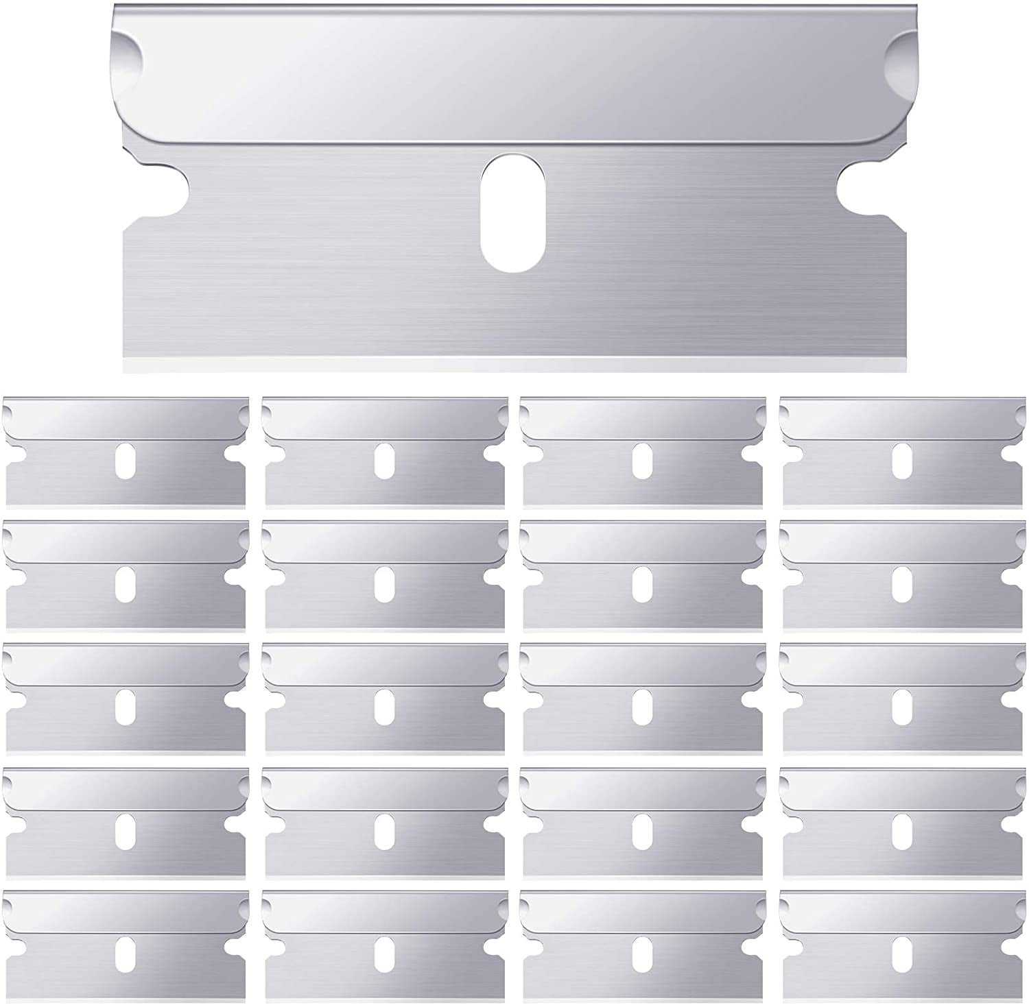 Rectangle Razor Blade 20Pcs Single Edge Razor Blades Industrial Straight Edge Replacements ...