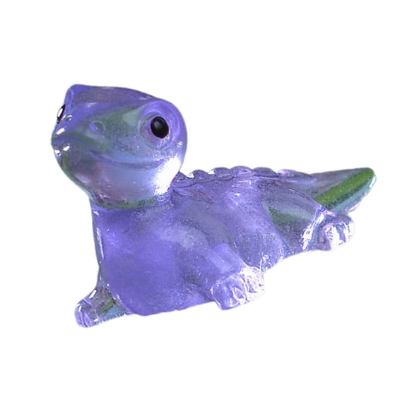 20Pcs Small Resins Lizards Figurines Cute Lacertilian Figures Glowing in Dark Miniatures for Landscape