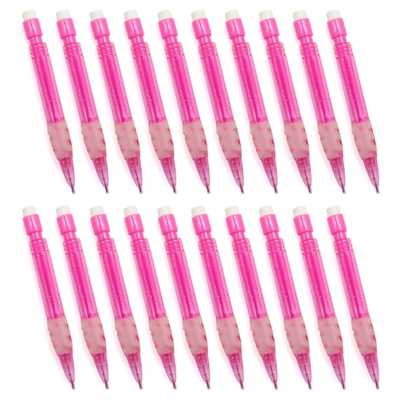 20Pcs Small Short Mechanical Pencil with Eraser Automatic Drawing Pencils 0.7MM Drafting Mechanical Pencil for Writing
