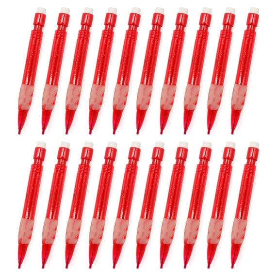 20Pcs Small Short Mechanical Pencil with Small Eraser 0.7MM Automatic Pencil
