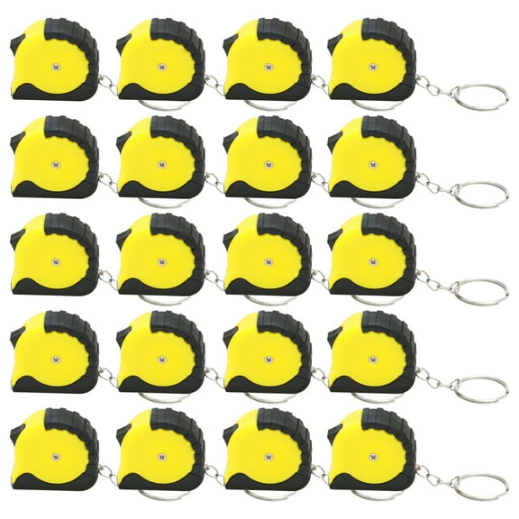 20Pcs Small Tape Measure Keychains 3.28 FT Portable Mini Tape Measure Metric Imperial Retractable Pocket Body Measuring Tape for Measuring Height Furniture