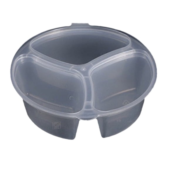 20Pcs Snack Pack Containers with 3 Compartments - Reusable Storage for Dips Snacks and Condiments - Ideal for Travel and Outdoor Activities