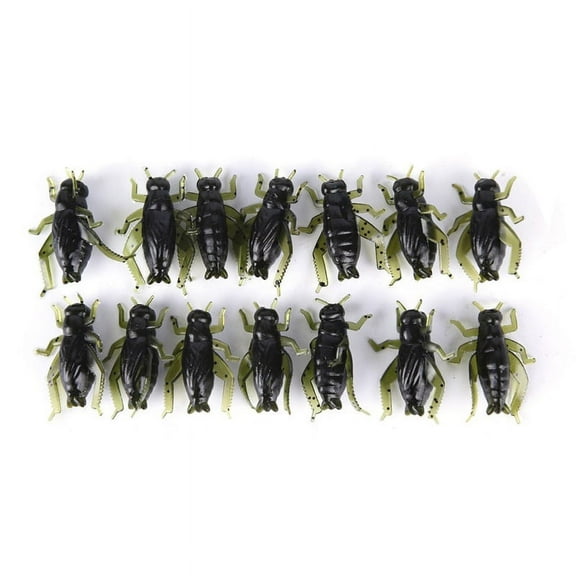 20Pcs Soft Fishing Lures Pesca Lightweight Cricket Insect Lure Simulation Baits