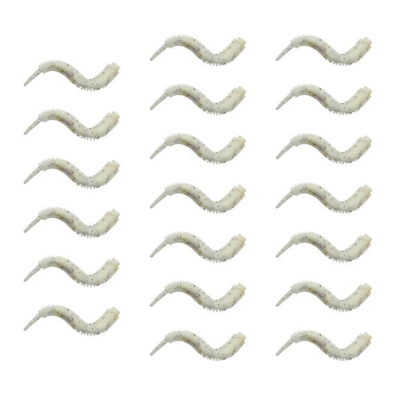 20Pcs Soft Lure Worm Swimbaits Fishing Tackle Accessory Fishing Wobbler 7.5cm Artificial Sandworms
