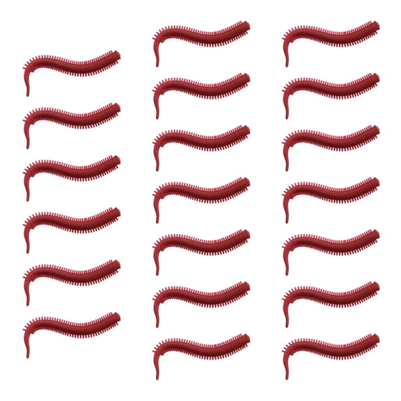 20Pcs Soft Swimbaits Fishing Lure Tackle, 7.5cm Artificial Sandworms Accessory