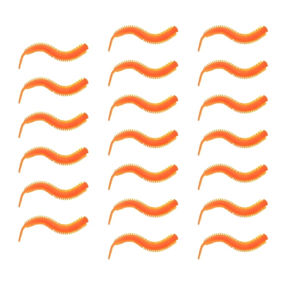 20Pcs Soft Swimbaits Fishing Lure Tackle, 7.5cm Artificial Sandworms Accessory