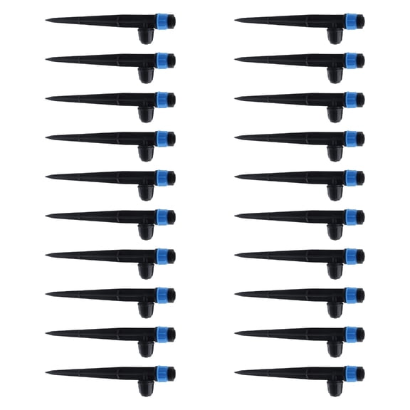 20Pcs Spikes Sprinkler for Yard Sprinkler Spikes Base Adjustable for 360 Degree Large Area Yard