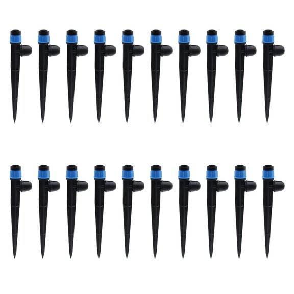 20Pcs Spikes Sprinkler for Yard Sprinkler Spikes Base Adjustable for 360 Degree Large Area Yard