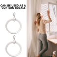thumbnail image 1 of 20 Silver Stainless Steel Curtain Rings for Securing Rods with Good Loading Capacity and, 1 of 1