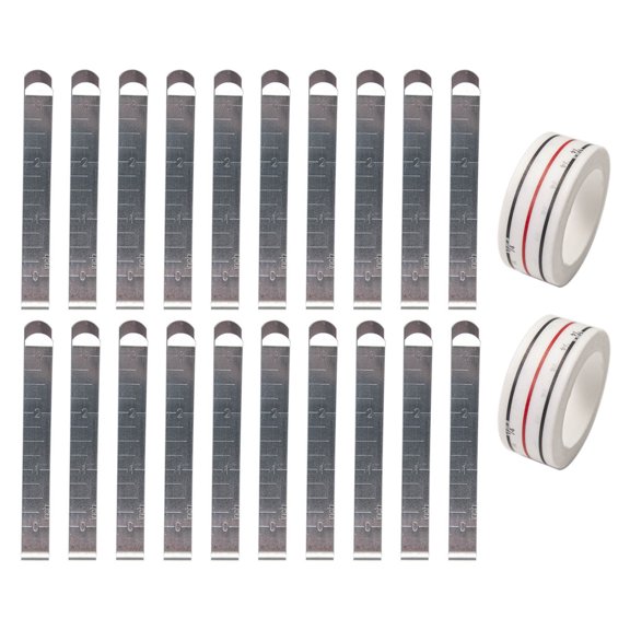 20Pcs Stainless Steel Water Erasable Home Hem Marker Ruler Safe Quilting Clothes Measurement Wear-resistant Sewing Clip