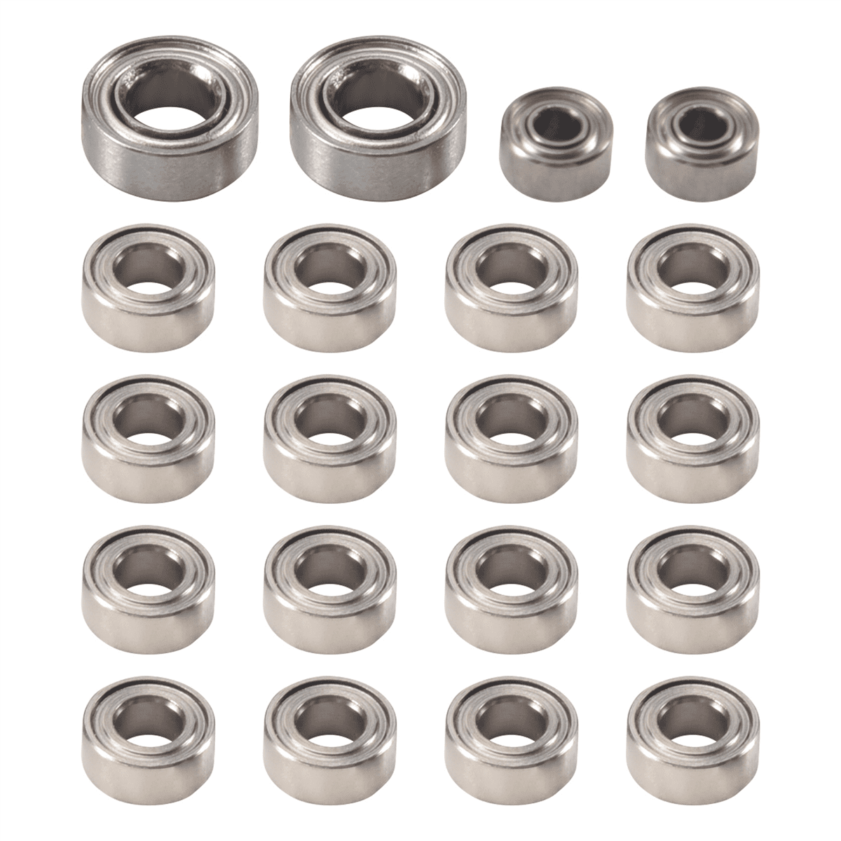 20Pcs Steel Ball Bearing Set for Axial SCX24 90081 AXI00001 AXI00002 1/ ...