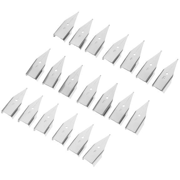 20Pcs Steel Fountain Pen Tips Replacement for Office Home and Travel Use
